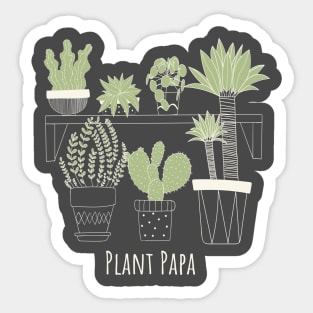 Plant Papa Sticker